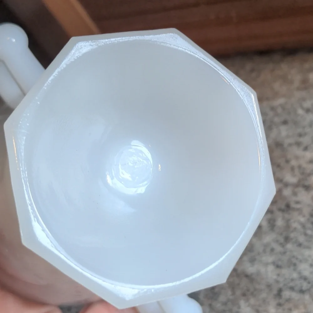 Vintage 1950s Milk Glass Open Sugar Bowl Baltimore